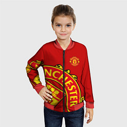 Бомбер детский FC Man United: Red Exclusive, цвет: 3D-красный — фото 2