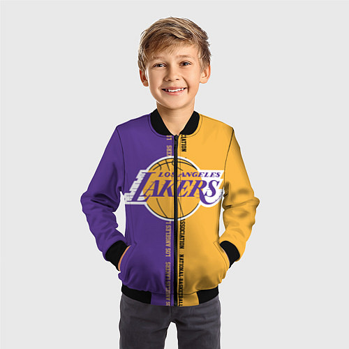 Детский бомбер NBA: LA Lakers / 3D-Черный – фото 3