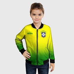 Бомбер детский CBF Brasil, цвет: 3D-черный — фото 2