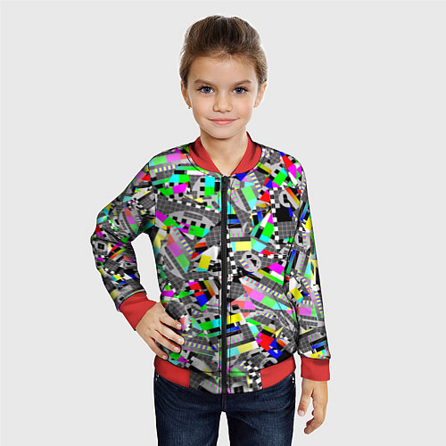 Детский бомбер Экран профилактики / 3D-Красный – фото 4