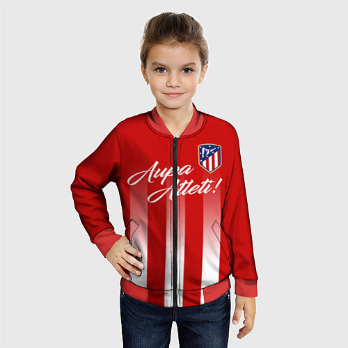 Детский бомбер Aupa Atleti / 3D-Красный – фото 4