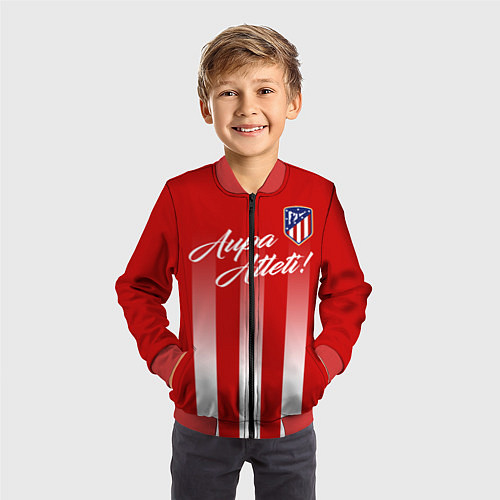 Детский бомбер Aupa Atleti / 3D-Красный – фото 3