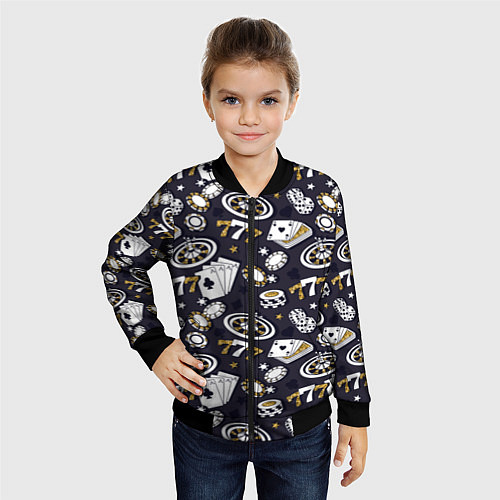 Детский бомбер Казино 777 / 3D-Черный – фото 4