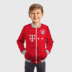 Бомбер детский FC Bayern: Home 19-20, цвет: 3D-серый — фото 2