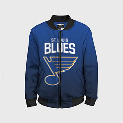 Бомбер детский St Louis Blues, цвет: 3D-черный