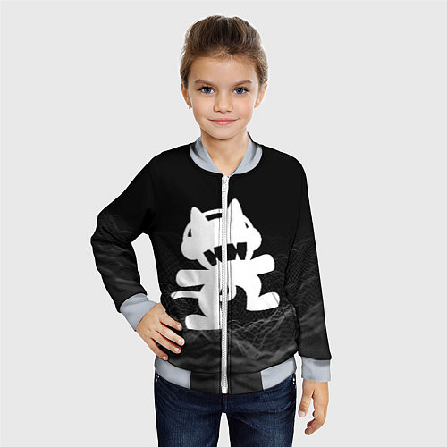 Детский бомбер MONSTERCAT / 3D-Серый – фото 4