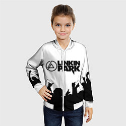 Бомбер детский LINKIN PARK, цвет: 3D-белый — фото 2