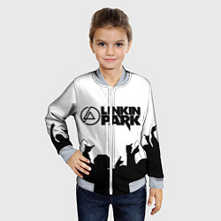 Бомбер детский LINKIN PARK, цвет: 3D-серый — фото 2