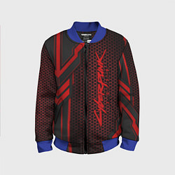 Бомбер детский Cyberpunk 2077, цвет: 3D-синий