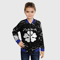Бомбер детский ЧЁРНЫЙ КЛЕВЕР, цвет: 3D-синий — фото 2