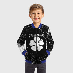 Бомбер детский ЧЁРНЫЙ КЛЕВЕР, цвет: 3D-синий — фото 2