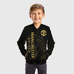Бомбер детский Манчестер Юнайтед - team coat of arms, цвет: 3D-черный — фото 2