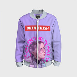 Бомбер детский Billie Eilish, цвет: 3D-серый