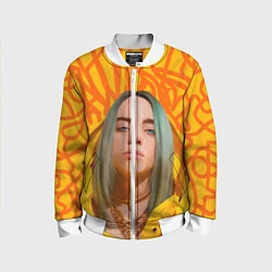 Бомбер детский Billie Eilish, цвет: 3D-белый