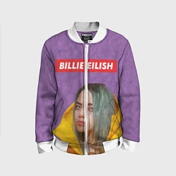 Бомбер детский Billie Eilish, цвет: 3D-белый