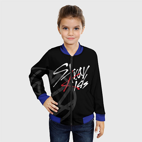 Детский бомбер Stray Kids / 3D-Синий – фото 4