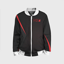 Бомбер детский Mass Effect N7, цвет: 3D-белый