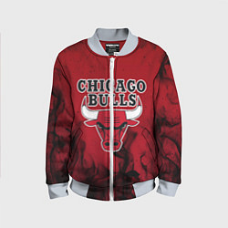 Бомбер детский CHICAGO BULLS, цвет: 3D-серый