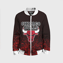 Бомбер детский CHICAGO BULLS, цвет: 3D-белый