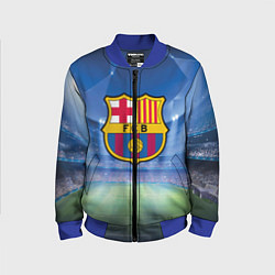 Бомбер детский FC Barcelona, цвет: 3D-синий