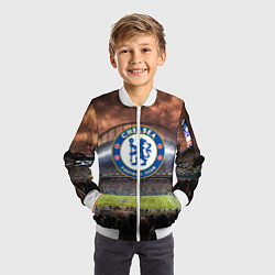 Бомбер детский FC Chelsea, цвет: 3D-белый — фото 2