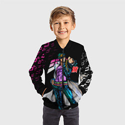 Бомбер детский JOJOS BIZARRE ADVENTURE, цвет: 3D-черный — фото 2