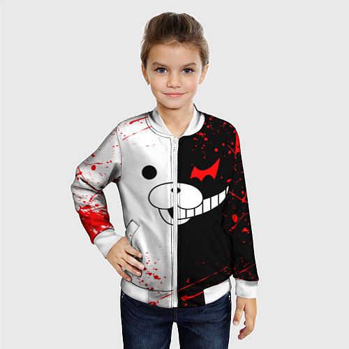 Детский бомбер MONOKUMA / 3D-Белый – фото 4
