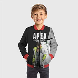 Бомбер детский Apex Legends, цвет: 3D-красный — фото 2