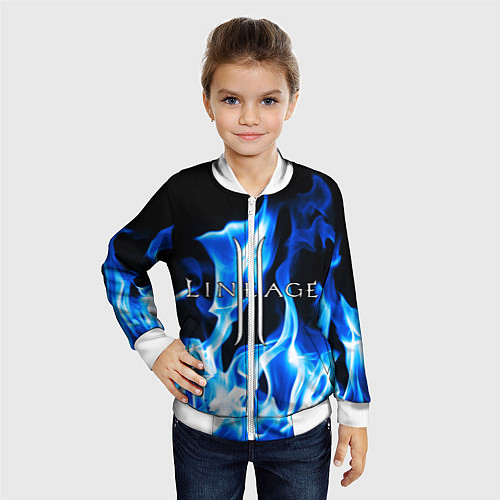 Детский бомбер LINEAGE 2 / 3D-Белый – фото 4