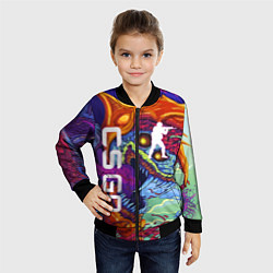 Бомбер детский CS GO HYPERBEAST, цвет: 3D-черный — фото 2