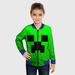 Бомбер детский MINECRAFT, цвет: 3D-синий — фото 2
