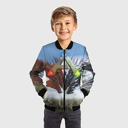 Бомбер детский Ark Survival Evolved, цвет: 3D-черный — фото 2