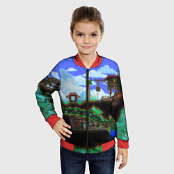 Бомбер детский TERRARIA EXCLUSIVE, цвет: 3D-красный — фото 2