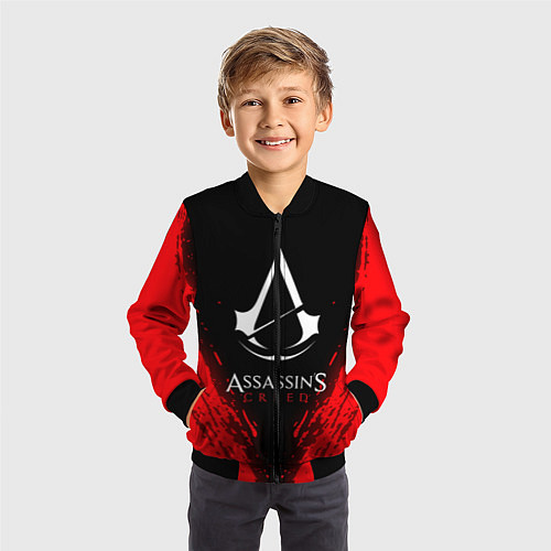 Детский бомбер Assassin’s Creed / 3D-Черный – фото 3