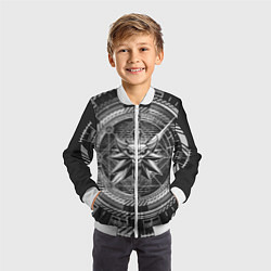 Бомбер детский Ведьмак, цвет: 3D-белый — фото 2