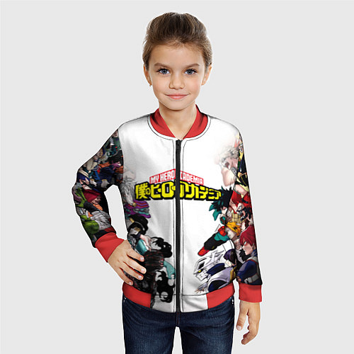 Детский бомбер My Hero Academia противостояние / 3D-Красный – фото 4