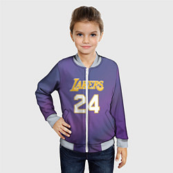 Бомбер детский Los Angeles Lakers Kobe Brya, цвет: 3D-серый — фото 2