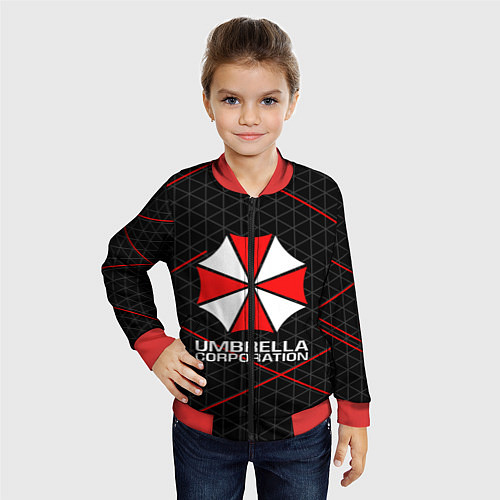 Детский бомбер UMBRELLA CORP / 3D-Красный – фото 4