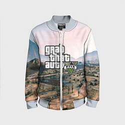Бомбер детский Grand Theft Auto 5, цвет: 3D-серый