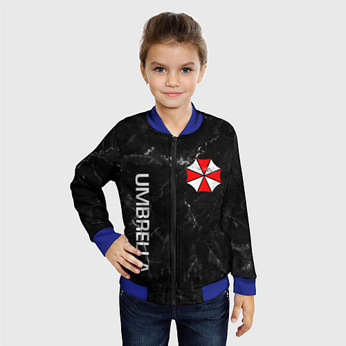 Детский бомбер UMBRELLA CORP / 3D-Синий – фото 4