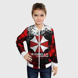 Бомбер детский UMBRELLA CORP, цвет: 3D-белый — фото 2