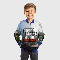 Бомбер детский GTA Online, цвет: 3D-синий — фото 2