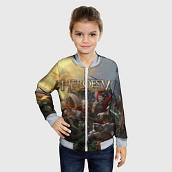 Бомбер детский Heroes of Might and Magic, цвет: 3D-серый — фото 2