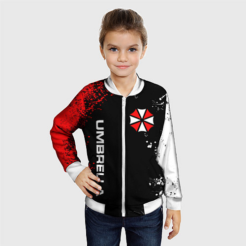 Детский бомбер UMBRELLA CORPORATION / 3D-Белый – фото 4