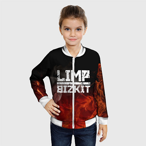 Детский бомбер LIMP BIZKIT / 3D-Белый – фото 4