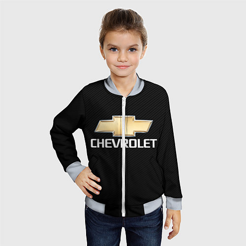 Детский бомбер CHEVROLET / 3D-Серый – фото 4