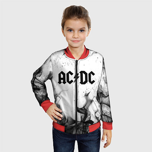 Детский бомбер ACDC / 3D-Красный – фото 4