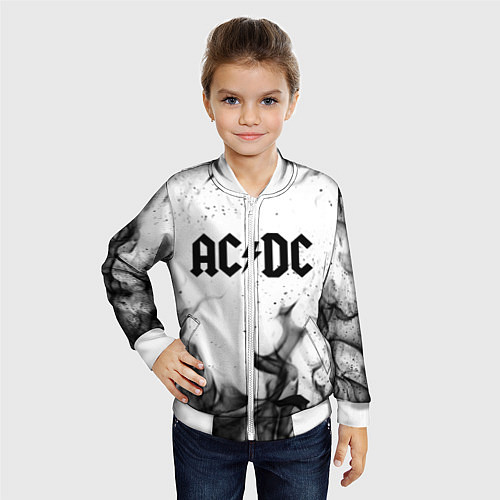 Детский бомбер ACDC / 3D-Белый – фото 4