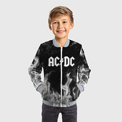 Бомбер детский AC DC, цвет: 3D-серый — фото 2