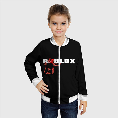 Детский бомбер Роблокс Roblox / 3D-Белый – фото 4
